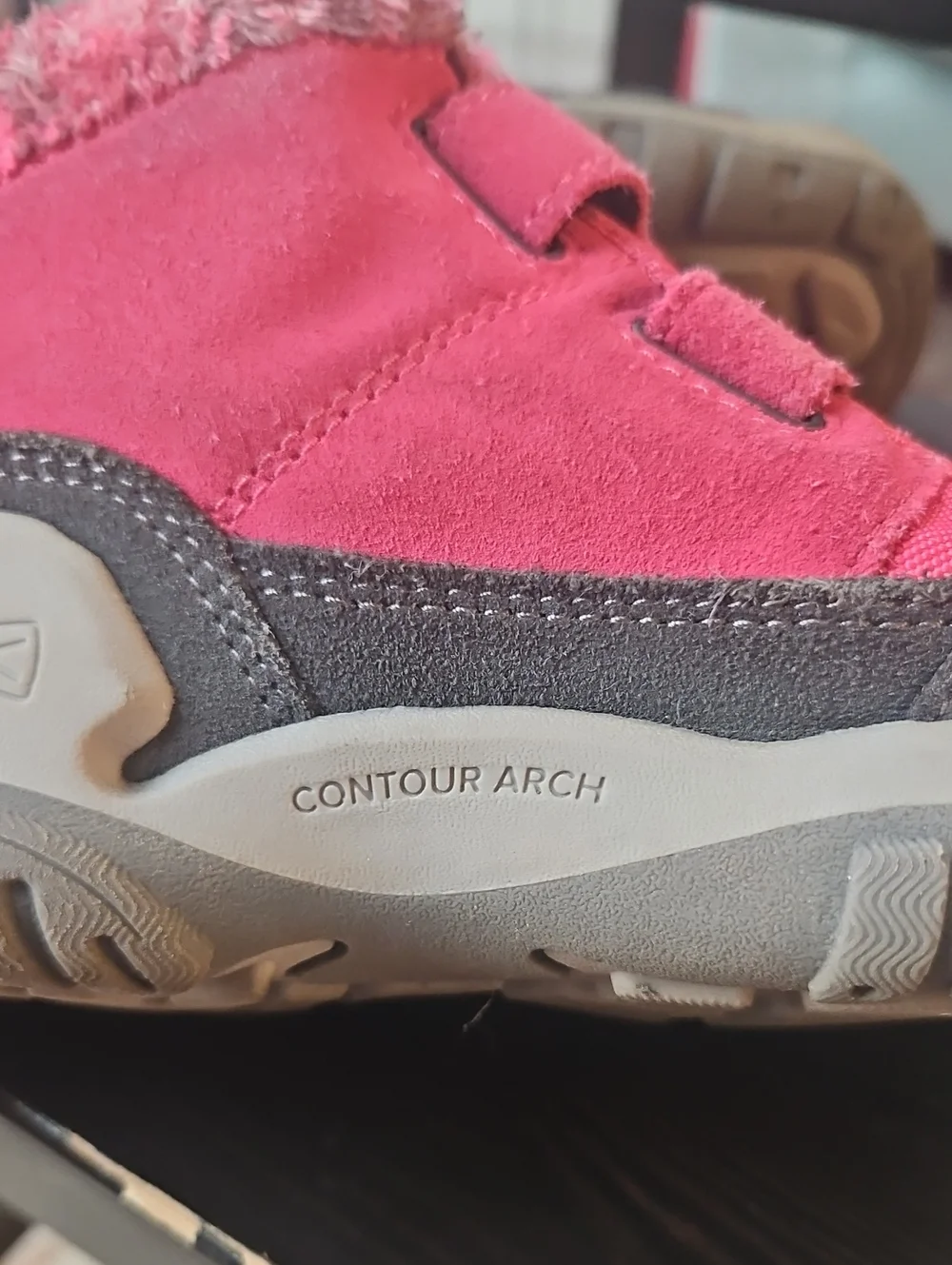 Keen Kids Pink and Gray Waterproof Insulated Fleece-Lined Boots